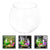 Plastic Round Fish Bowl - Clear Aquarium Tank & DIY Goldfish Bowl Vase