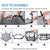 Elevated Dog Bed for Small Dogs, Raised Cooling Cot with Mesh, Gray