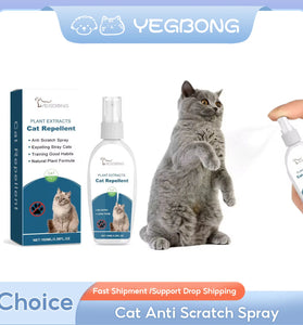 Cat Anti Scratch Spray - Natural Chewing & Scratch Deterrent for Furniture Protection