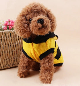 Bee Pet Puppy Coat Fleece Hoodie
