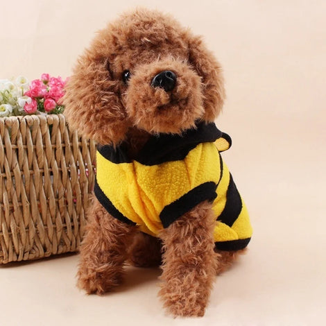 Bee Pet Puppy Coat Fleece Hoodie