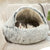 Cat cave bed cute warm 