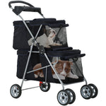 Compact pet stroller
