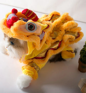 Funny Dog Clothes cat New Year Pet Costume