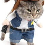 Funny Pet Cowboy Costume Halloween Pet Outfit