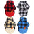 Reversible Plaid Dog Winter Coat - Cold Weather Vest for Small to Large Dogs