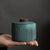 Green Ceramic Keepsake Urn - Cremation Urn for Human, Dog, Cat, Bird & Small Animals, Memorial Ashes Holder