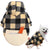 Reversible Plaid Dog Winter Coat - Cold Weather Vest for Small to Large Dogs