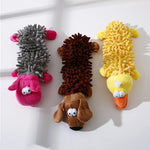 Durable Plush Dog Toy - Animal Shape with Squeaker for Small Dogs