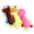 Durable Plush Dog Toy - Animal Shape with Squeaker for Small Dogs