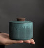 Green Ceramic Keepsake Urn - Cremation Urn for Human, Dog, Cat, Bird & Small Animals, Memorial Ashes Holder