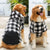 Reversible Plaid Dog Winter Coat - Cold Weather Vest for Small to Large Dogs