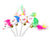 Swinging Mouse Toy - Suction Cup, Spring, and Feather with Bell Sound