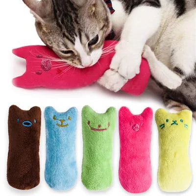 Catnip Teeth Grinding Toy - Interactive Plush Chewing & Vocal Toy for Cats