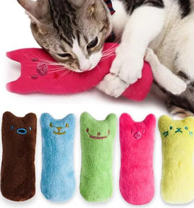 Catnip Teeth Grinding Toy - Interactive Plush Chewing & Vocal Toy for Cats