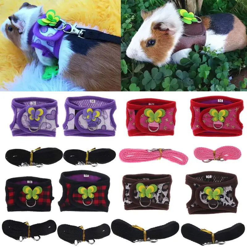 Adjustable Hamster Harness & Leash Set for Small Pets