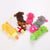 Durable Plush Dog Toy - Animal Shape with Squeaker for Small Dogs
