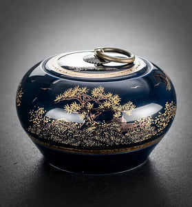 Cremation Urn for Ashes - Ceramic Keepsake Memorial for Human, Dog, Cat, & Pet