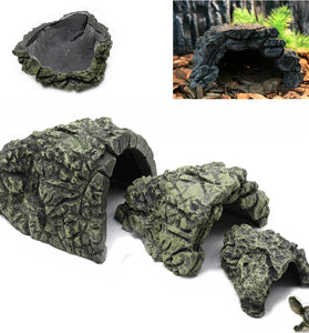 Reptile Hiding Cave - Lizard, Snake, Turtle Shelter & Terrarium Decor