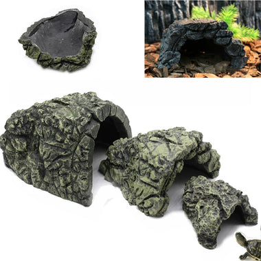 Reptile Hiding Cave - Lizard, Snake, Turtle Shelter & Terrarium Decor