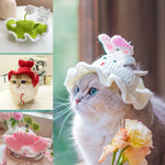 Knitted_Cat_Hat costume cute white 