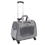 Pet carrier with pull rod
