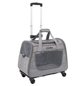 Pet carrier with pull rod
