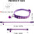 Pet Collar with Bell & Paw Print Pattern