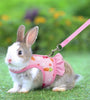 Rabbit Harness with Leash – Adjustable Mesh Vest Skirt for Bunny, Guinea Pig, and Small Pets
