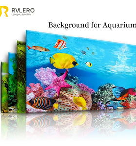 3D Background Aquarium Sticker (Double-Sided Ocean Plants Decoration)