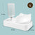 2-in-1 Pet Feeder with Stainless Steel Bowls & Automatic Water Dispenser