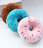 Soft Dog Donut Plush Toy - Interactive Chew & Squeaker for Small to Medium Dogs