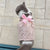 Summer Cotton Sphynx Cat Suspender Skirt, Love Flower Pet Princess Dress for Cats