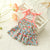Summer Cotton Sphynx Cat Suspender Skirt, Love Flower Pet Princess Dress for Cats