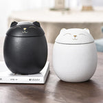 Pet & Human Cremation Urn - Ceramic Memorial Urn for Ashes, Cat & Pet Funeral Urn