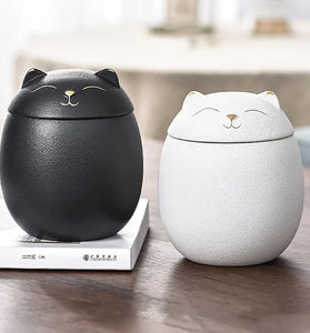 Pet & Human Cremation Urn - Ceramic Memorial Urn for Ashes, Cat & Pet Funeral Urn