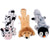 Stuffingless Plush Dog Toy - Durable Squeaky & Crinkle Chew Toy
