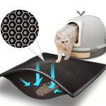 Waterproof Cat Litter Mat – Double Layer Trap