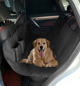 Waterproof 600D Dog Car Seat Cover with Storage Pocket