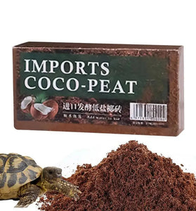 Natural Coconut Fiber Substrate - Reptile Bedding for Tortoises, Lizards & Terrariums