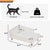 Nordic Pet Bed with Wood Legs & Cozy Pad