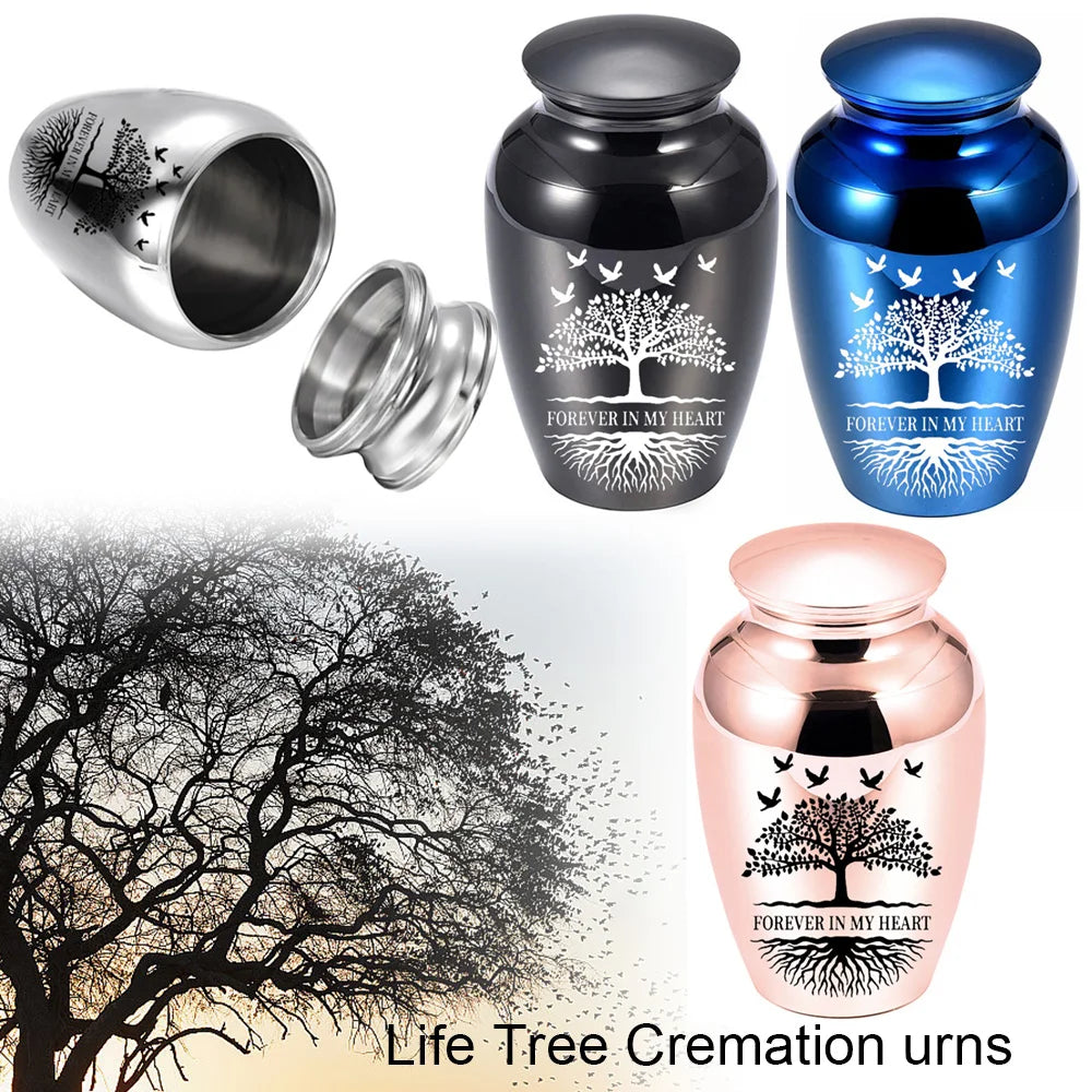 Cremation Urn for Human Ashes - Tree of Life Decorative Memorial Urn for Adults, Keepsake for Men & Women