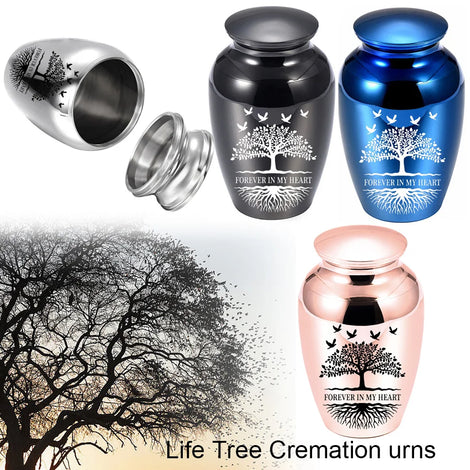 Cremation Urn for Human Ashes - Tree of Life Decorative Memorial Urn for Adults, Keepsake for Men & Women
