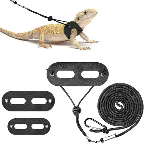Adjustable Lizard Harness & Leash for Reptiles