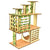 Wooden Hamster Villa House & Climbing Toy for Small Pets