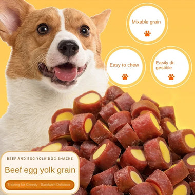 500g Beef & Egg Yolk Dog Snacks