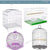 Mesh Bird Cage Cover – Stretchy Net Guard for Easy Cleaning and Protection