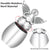 Small Keepsake Urn with Angel Wings - Mini Stainless Steel Cremation Urn for Ashes