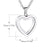 Stainless Steel Glass Heart Cremation Necklace - Ashes Holder Memorial Pendant for Men & Women