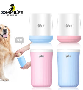 Dog Paw Cleaner Cup with Soft Silicone Brush
